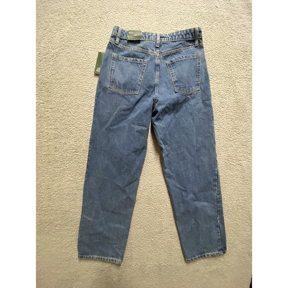 Wild Fable Dad Jeans Womens 6/28 Blue High Rise High Waist Straight Medium Wash - Picture 2 of 7